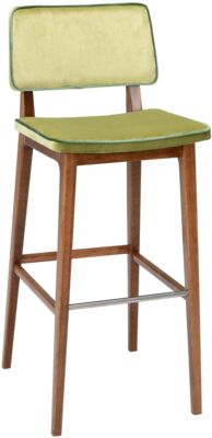 BAR STOOL FLASH HS - SEAT AND BACK BOXED UPHOLSTERED