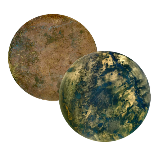 Vicente table top, aged brass 