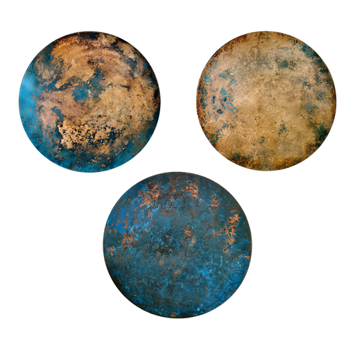 Vicente table top, aged copper