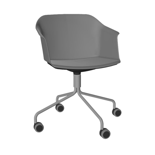 Greco chair, castors