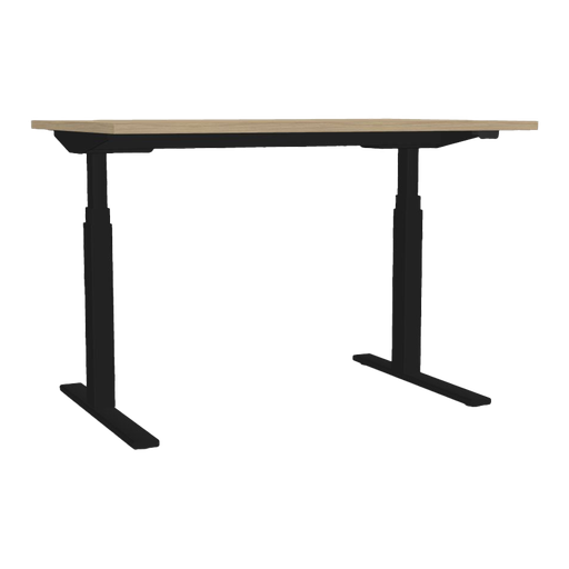 Trevo desk large, height adjustable (custom table-top / stroke 470 mm)