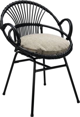 [CH-SA-11843] ARMCHAIR TWINE AC - BLACK