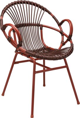 Armchair Twine AC - terra / burgundy