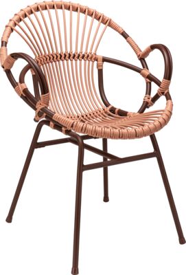 ARMCHAIR TWINE AC - BURGUNDY / PINK