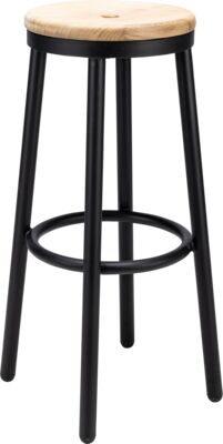 [BSP-SBS-11853] Bar stool Lugano HS - black
