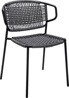 CHAIR VIC SC - BLACK / DARK GREY