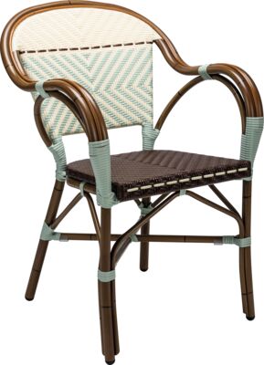 Armchair Cannes AC - coffee / sage / ivory
