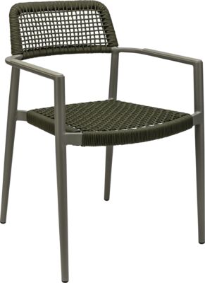 ARMCHAIR ROMAN ROPE AC - MOSS GREY