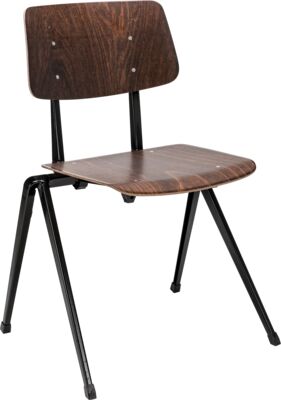 CHAIR S-17 SC, FRAME BLACK, SEAT AND BACK EBONY