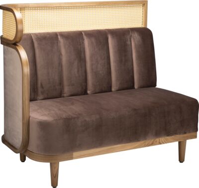[SS-SB-14262] Bench Origa end left B - 124cm