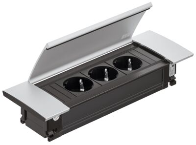 Power socket 3 grounded outlets